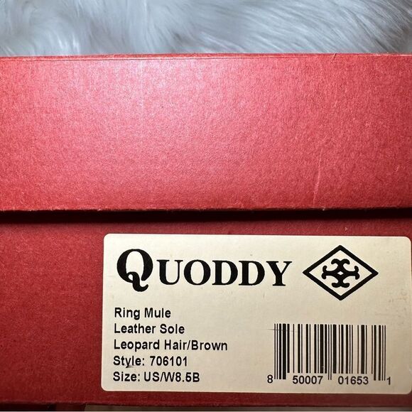 NIB Quoddy's Ring Mule in Leopard Haircalf - Picture 2 of 10